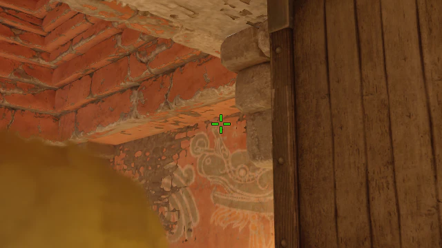 Where to aim before releasing the throw