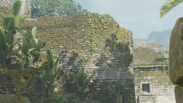 Where to aim before releasing the throw