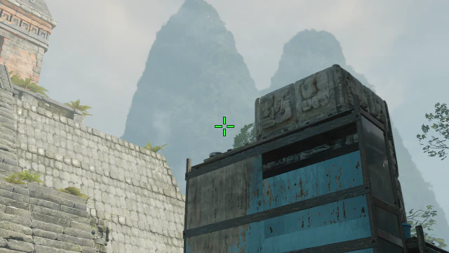 Where to aim before releasing the throw