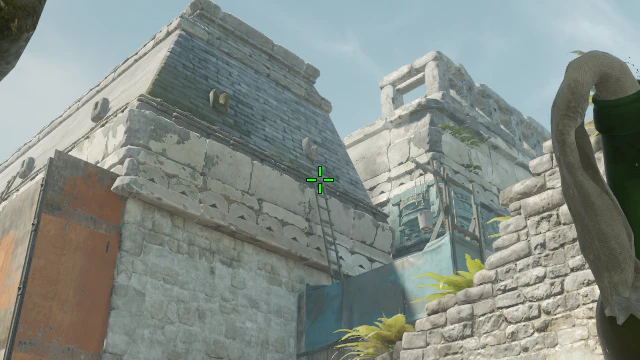 Where to aim before releasing the throw