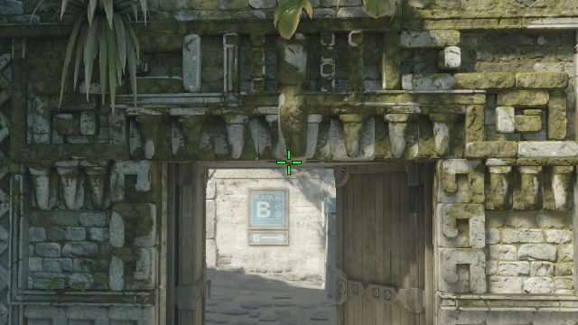 Where to aim before releasing the throw