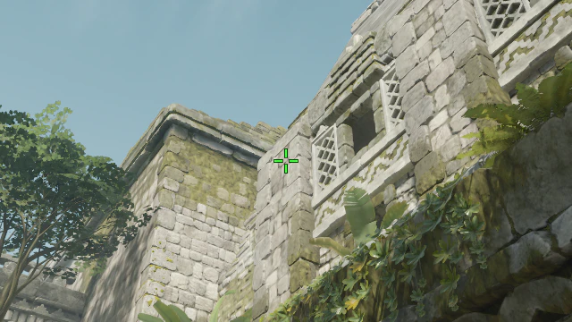 Where to aim before releasing the throw