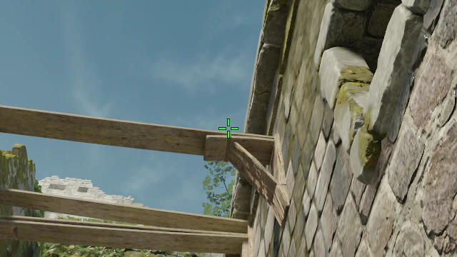Where to aim before releasing the throw