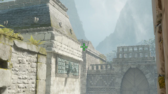 Where to aim before releasing the throw