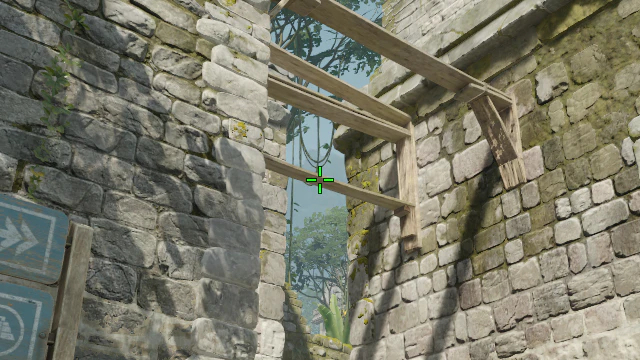 Where to aim before releasing the throw