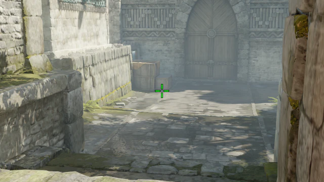 Where to aim before releasing the throw
