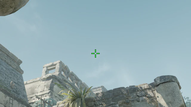 Where to aim before releasing the throw