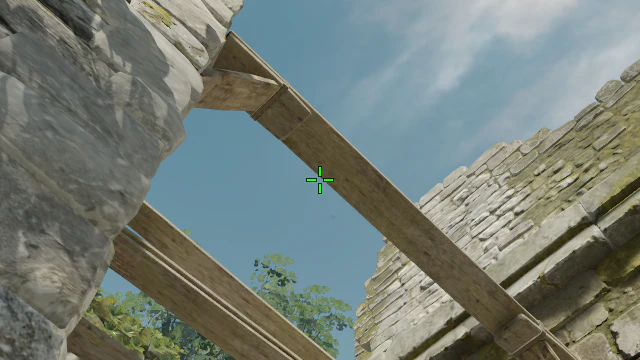Where to aim before releasing the throw