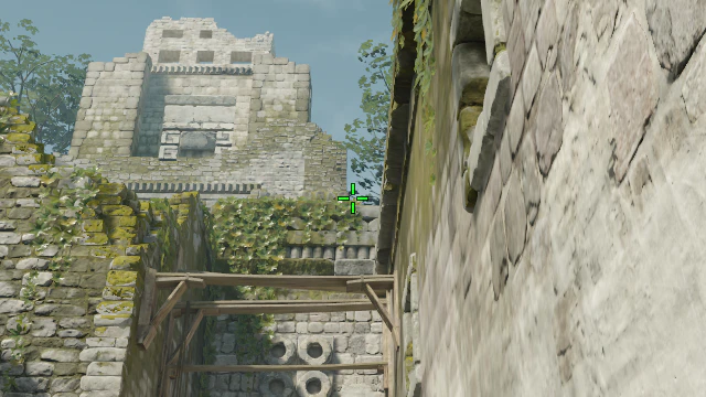 Where to aim before releasing the throw