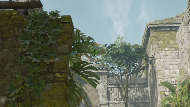Where to aim before releasing the throw