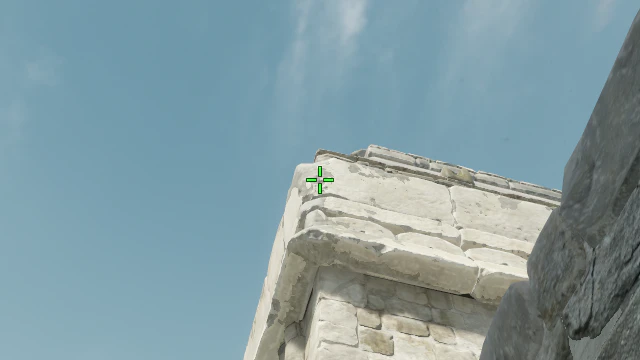 Where to aim before releasing the throw