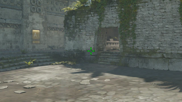 Where to aim before releasing the throw