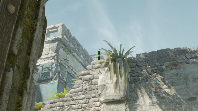 Where to aim before releasing the throw