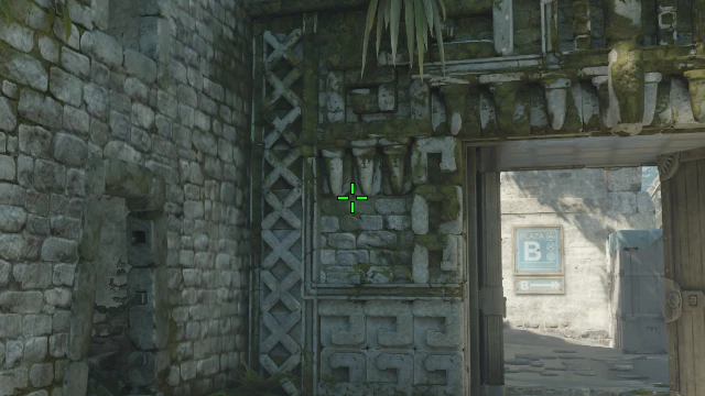 Where to aim before releasing the throw