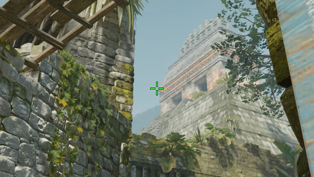 Where to aim before releasing the throw