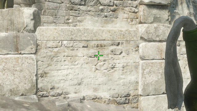Where to aim before releasing the throw