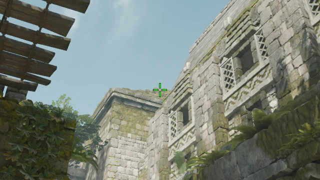 Where to aim before releasing the throw