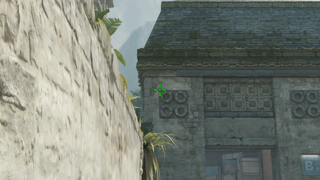 Where to aim before releasing the throw
