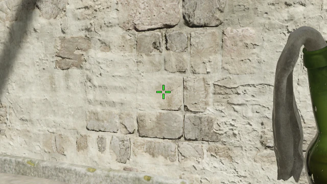 Where to aim before releasing the throw
