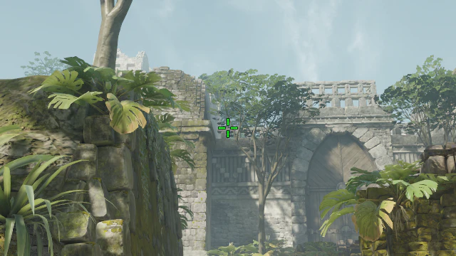 Where to aim before releasing the throw