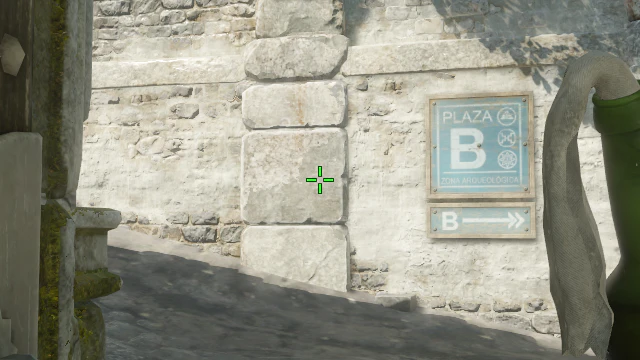 Where to aim before releasing the throw