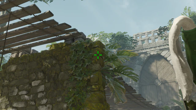 Where to aim before releasing the throw