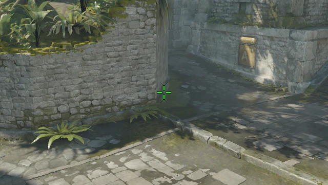 Where to aim before releasing the throw
