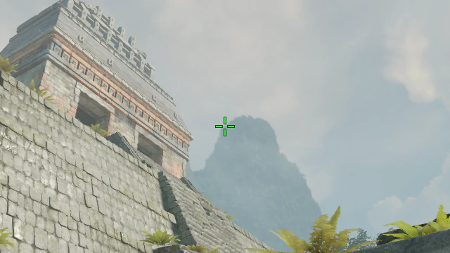 Where to aim before releasing the throw