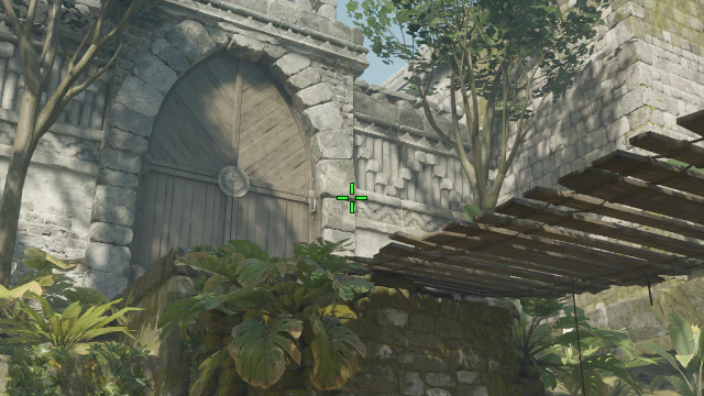 Where to aim before releasing the throw