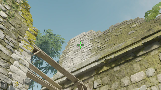 Where to aim before releasing the throw