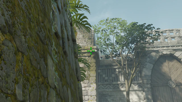 Where to aim before releasing the throw