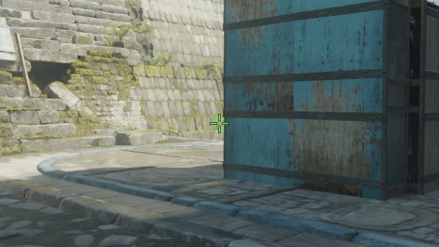 Where to aim before releasing the throw