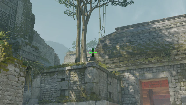 Where to aim before releasing the throw