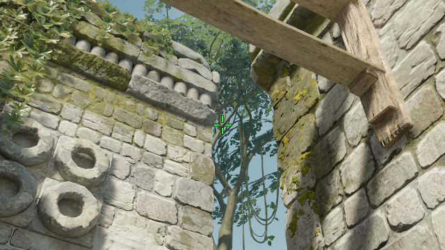 Where to aim before releasing the throw