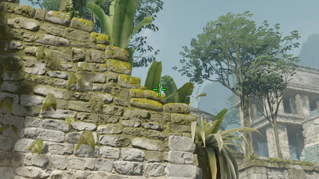 Where to aim before releasing the throw