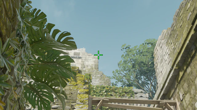 Where to aim before releasing the throw