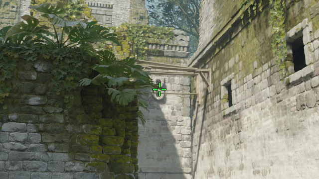 Where to aim before releasing the throw