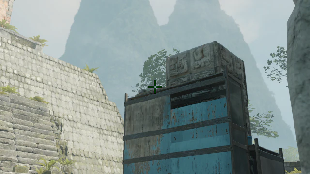 Where to aim before releasing the throw