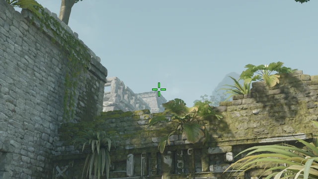 Where to aim before releasing the throw