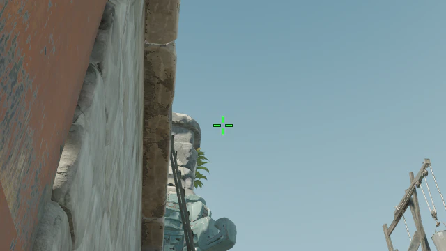 Where to aim before releasing the throw