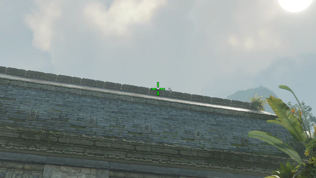 Where to aim before releasing the throw
