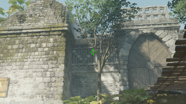 Where to aim before releasing the throw