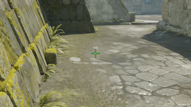 Where to aim before releasing the throw