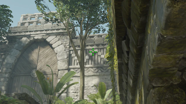 Where to aim before releasing the throw