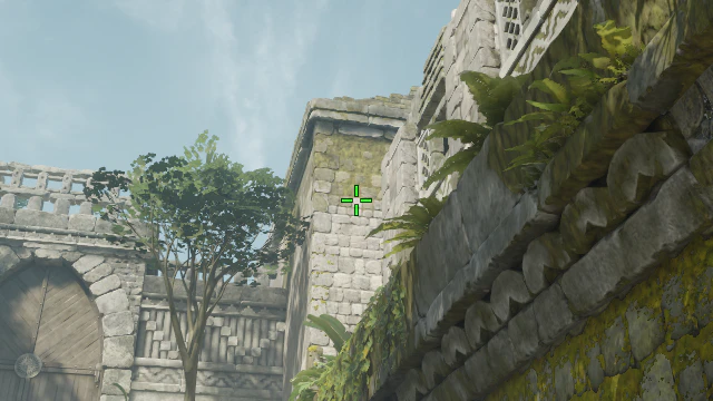 Where to aim before releasing the throw