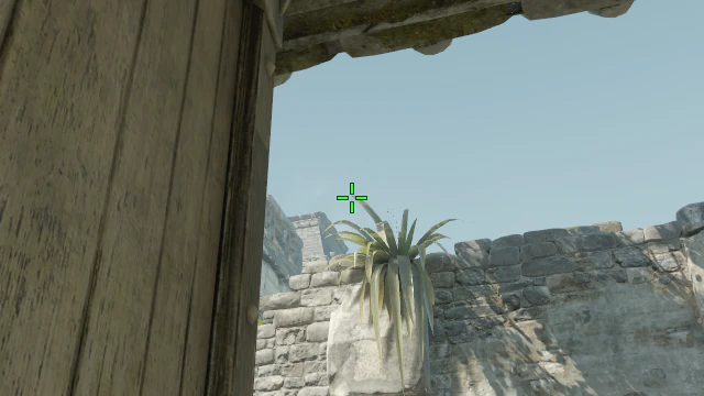 Where to aim before releasing the throw