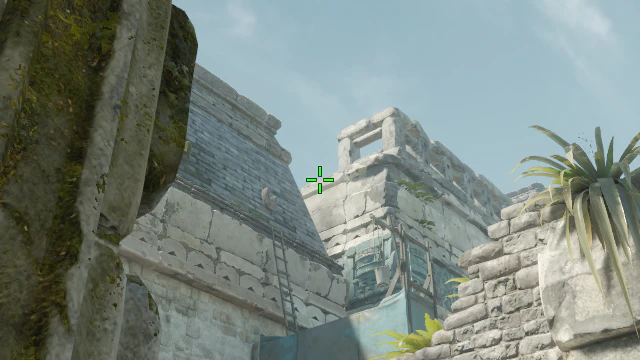Where to aim before releasing the throw