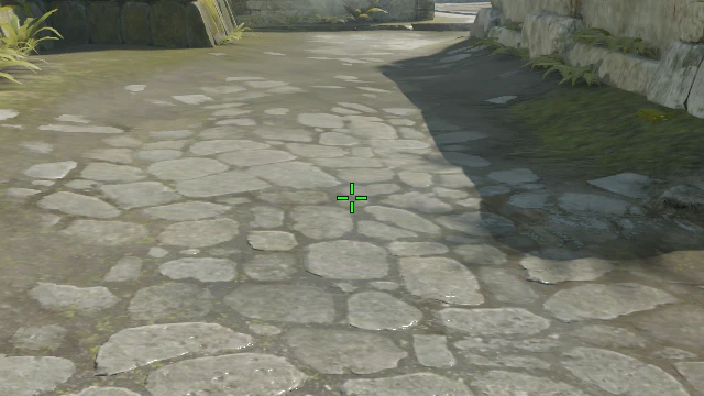 Where to aim before releasing the throw