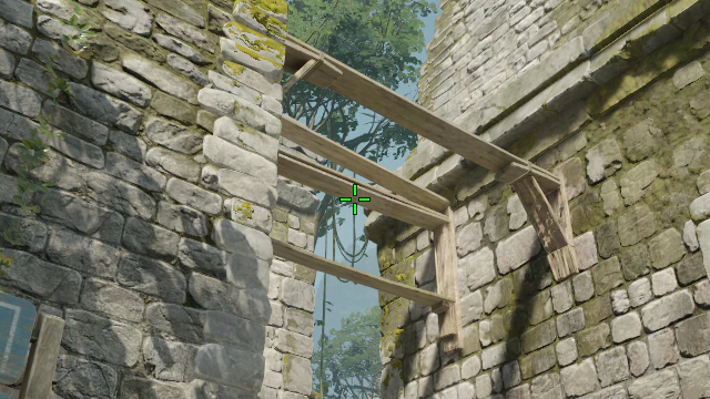 Where to aim before releasing the throw