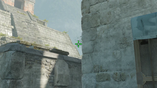 Where to aim before releasing the throw